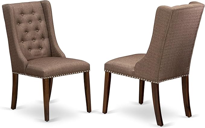 X12FO-008-18 - 13 Pieces Mid Century Dining Set includes an Extendable Rectangle Kitchen Table and 12 Dining Chairs, 39x120 Inch, Antique Walnut