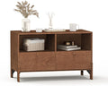 Sebastack TV Stand, Expandable Television Stand, Customizable Coffee Table with Drawer, Entertainment Center and Media Console with Storage for Living Room, Bedroom, 31 inch Walnut Color (1 pcs)