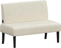 Yaheetech Small Mini Sofa Couch Armless Loveseat Futon for Bedroom, Corduroy Fabric & Easy Assembly, for Small Spaces Living Room,Dorm,Office,Apartment, Beige