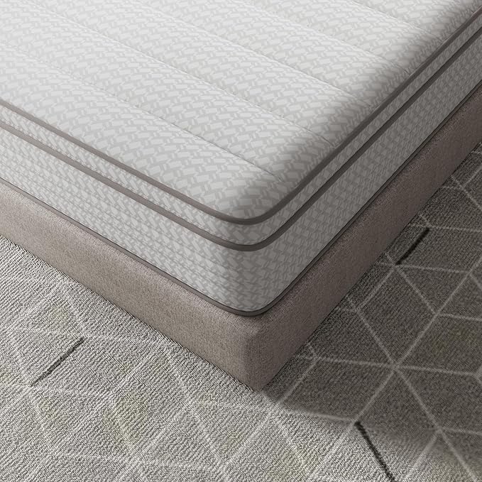 Novilla Twin Mattress, 10 Inch Twin Size Mattresses in a Box with Smarts™ Pocket Coil for Pressure Relief, Medium Firm Foam and Spring Hybrid Colchones with CertiPUR-US Certified for Kids