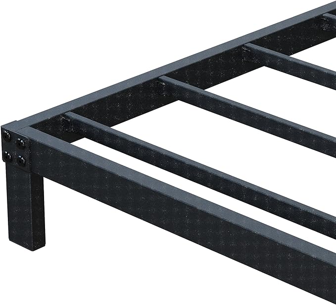 7 Inch XL Twin Bed Frames No Box Spring Need, Low Profile Metal Platform Twin XL Size Bed Frame, Heavy Duty Support Bedframes Twin XL, Easy Assembly