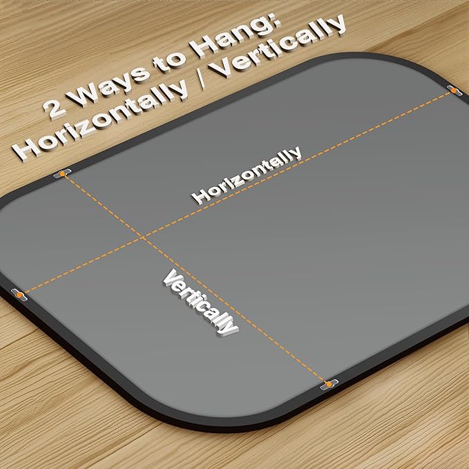 Bathroom Mirrors for Over Sink, 26x38 Black Vanity Mirror for Bathroom Sink, HD Shatterproof Squircle Wall Mirror for Bathroom Washroom Lavatory Restroom Metal Frame
