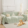 HAOMAIJIA Boho Sofa Covers Couch Covers for 3 Cushion Couch Sofa Pet Friendly Soft Thick Couch Cover for Dogs Washable Sectional Couch Covers L Shape Furniture Protector (Sage Green, 71"x150")