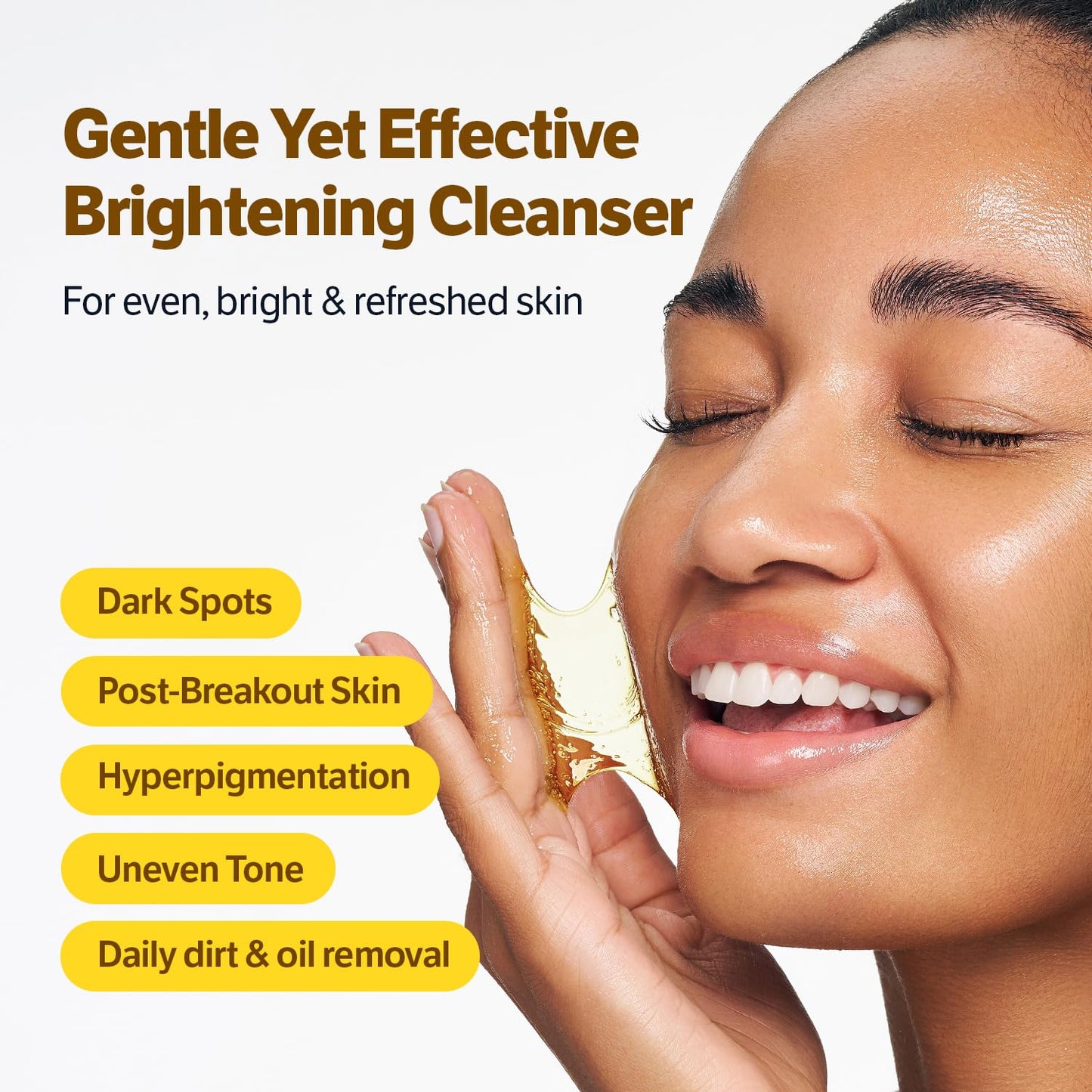 SUNGBOON EDITOR Kojic Acid Niacinamide Face Wash | Turmeric Cleanser for Dark Spots & Radiance | Korean Skin Care with Hyaluronic Acid | Gentle Makeup Remover & Blackhead Cleanser