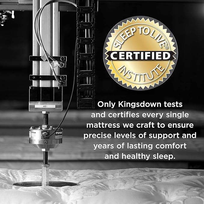 Kingsdown Passions Kelbrooke 16" Ultra Plush Euro Pillow Top Hybrid Mattress California King, Gel Memory Foam Layer Motion Isolation Quilted Top Premium Mattress