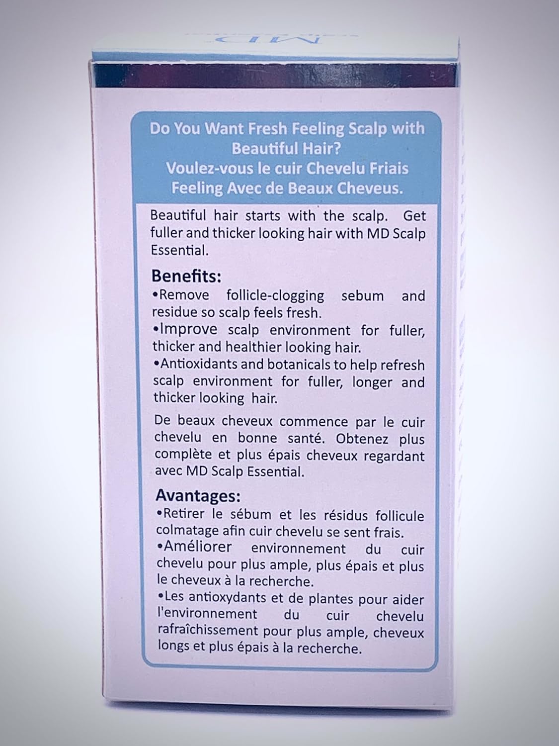 MD Scalp Essential Serum | Hair Growth Treatment Formula for Dandruff, Hair Loss, Scalp-Itch, thinning, | Promote Hair Regrowth, DHT Blocking | 2 Fl Oz 2 Months Supply