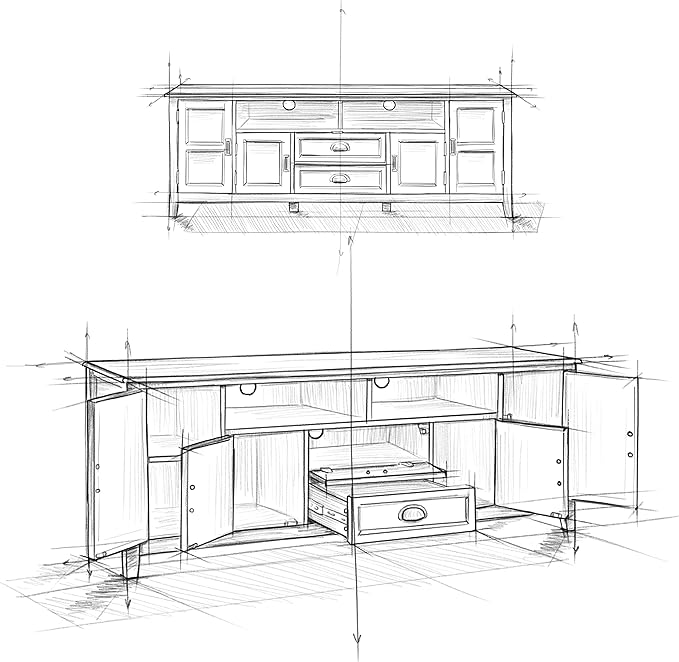 SIMPLIHOME Burlington SOLID WOOD 72 inch Wide Transitional TV Media Stand in Mahogany Brown For TVs up to 80 inches for the Living Room and Entertainment Center