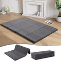 MeMoreCool Folding Foam Futon Mattress Full, Foldable Japanese Floor Mattress, Sleeping Mat Pad for Adults Guests Sleepovers, 3 in Thick Tatami Mat Portable Shikibuton, Dark Grey
