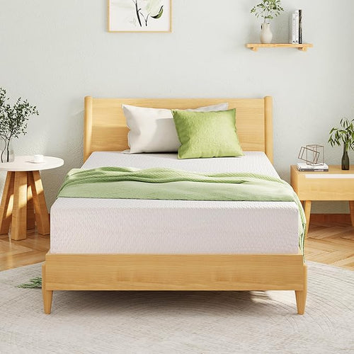 12 Inch Queen Mattress, Memory Foam Mattress in a Box with Cooling Green Tea Gel, Relieve Pressure with Medium Support, CertiPUR-US Certified, 80''L x 60''W, White