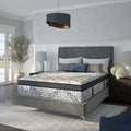 Kingsdown Passions Kelbrooke 16" Plush Euro Pillow Top Hybrid Mattress Queen, Cool Gel Memory Foam Layer Motion Isolation Quilted Top Premium Mattress