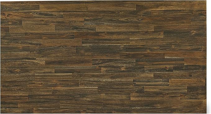 East West Furniture X777FO749-5 5 Piece Dining Set Includes a Rectangle Dining Room Table with X-Legs and 4 Black Faux Leather Upholstered Parson Chairs, 40x72 Inch, Multi-Color