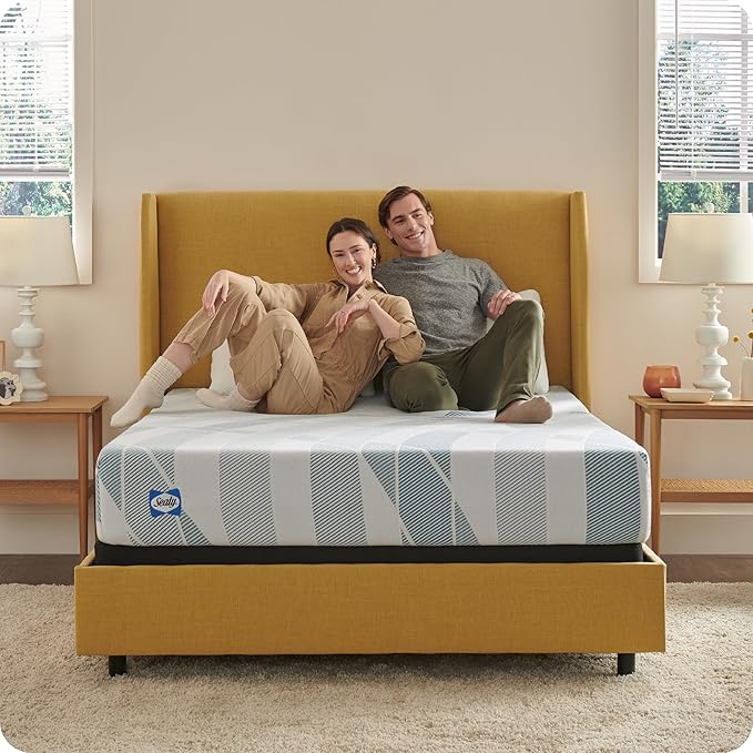 Sealy Dreamlife 10" Hybrid Mattress-in-a-Box, California King, SealyComfort Gel Memory Foam, SealyResponsive Encased Coils, Surface-Guard Technology