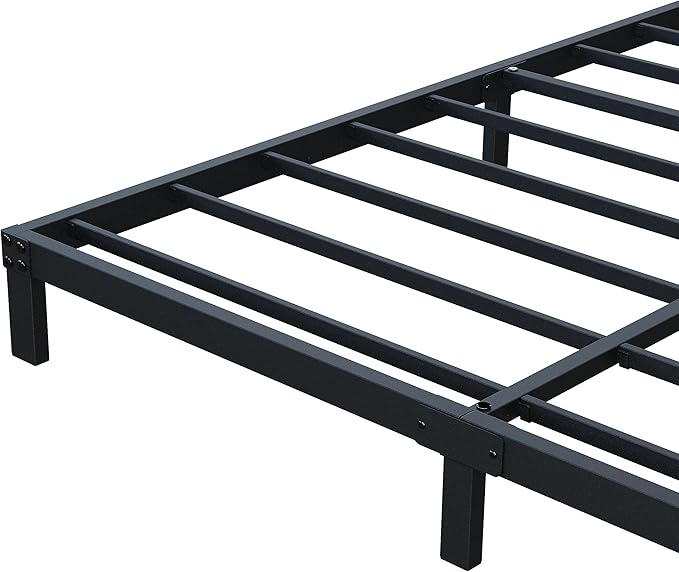 7 Inch Full Bed Frame No Box Spring Need, Low Profile Metal Platform Full Size Bed Frame, Heavy Duty Support Bedframes Full, Easy Assembly