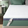 3 Inch Firm Mattress Topper Queen Size, Memory Foam Bed Topper with Soft & Firm Options for Back Pain Relief, Mattress Topper with 2-Sided Cover, Ergonomic 5-Zone Design, CertiPUR Certified