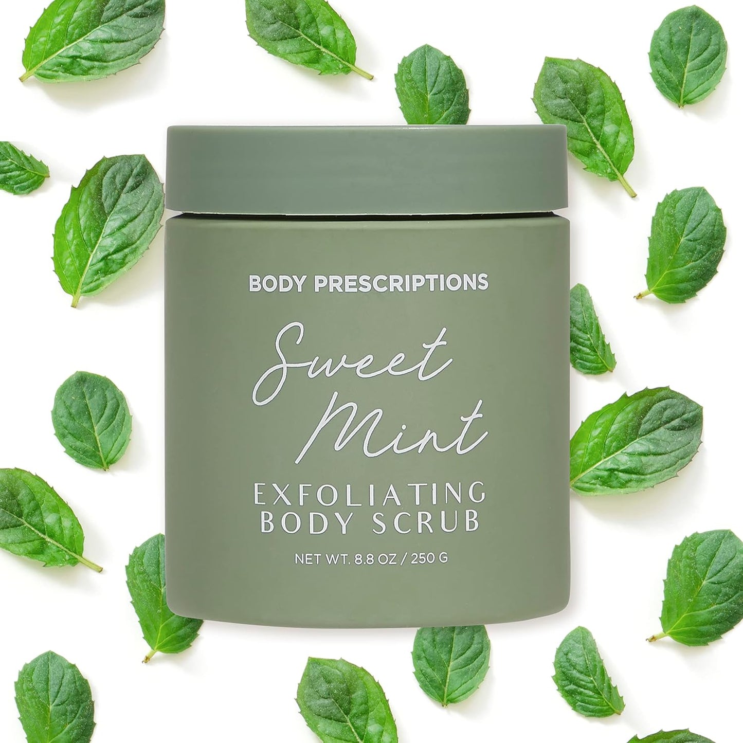 Body Prescriptions Exfoliating Body Scrub – Body Cleanser for Nourished, Ultra-Smooth Skin, Honey Citrus, Coconut Almond, and Sweet Mint