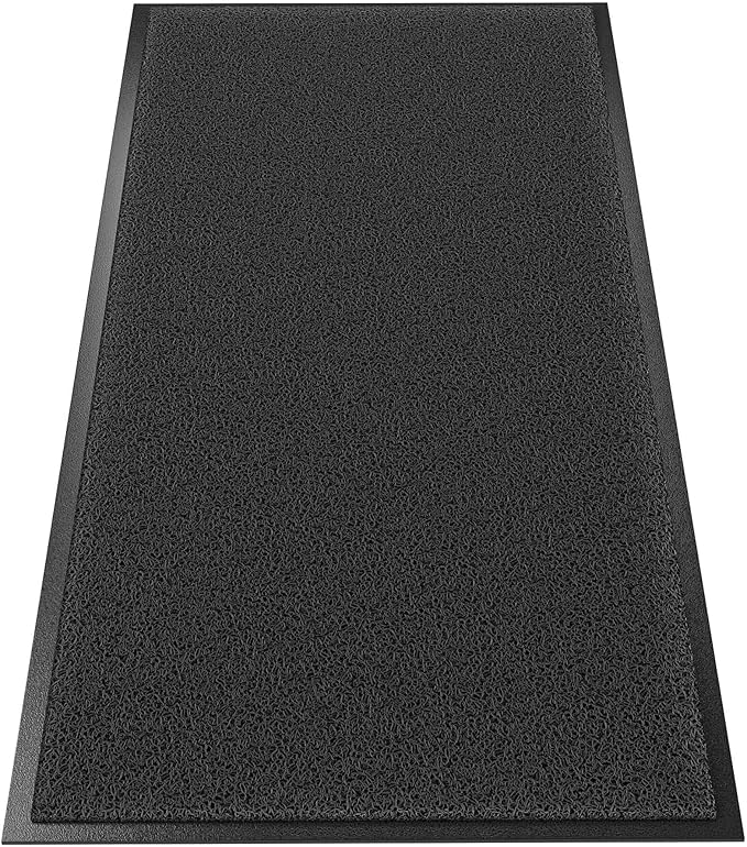 Front Door Mat Outside Entrance, 48" x 24" Doormat Outdoor Indoor Entrance, Non Slip Indoor Mats for Entryway, Heavy Duty Waterproof Low Profile Welcome Mat for Entry, Patio, High Traffic Areas