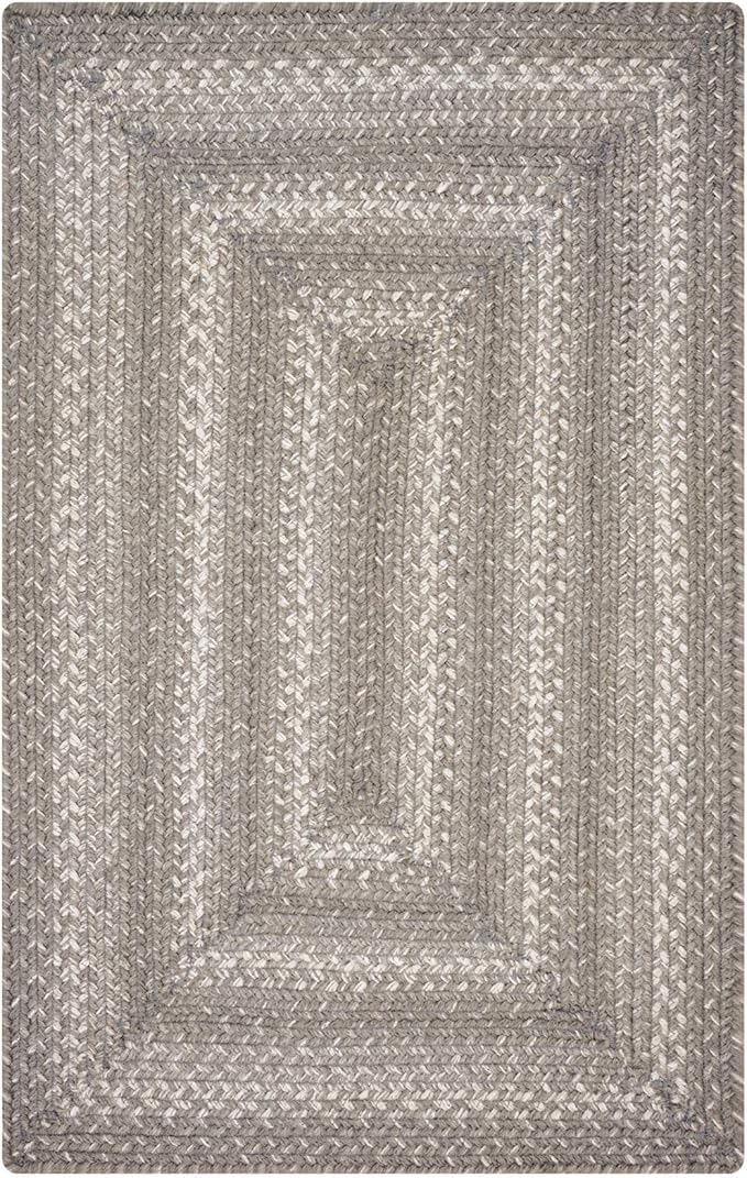 Grey Cloud Jute Braided Rug Runner, 22x72 Rectangle - Grey, Warm Farmhouse Country Decor, Perfect for Laundry Rooms, Kitchens and Entryways - Reversible and Durable