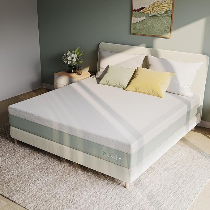 Novilla Mattress Full Size,12 Inch Gel Memory Foam Mattress in a Box for Cool Night & Motion Isolation,Medium Firm Feel,Bliss