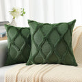 decorUhome Throw Pillow Covers 26x26 Inch Set of 2, Soft Plush Faux Fur Wool Forest Elf Couch Pillow Covers, Decorative Neutral Pillow Cases for Bed Sofa Living Room Home Decor