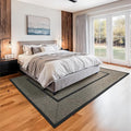 Manchester Black Braided Area Rug, Jute, 4x6' Rectangle - Perfect Country Primitive Decor for Entryway, Bedroom, Everywhere