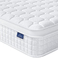 Vesgantti 10 Inch Twin XL Multilayer Hybrid Mattress - Multiple Sizes & Styles Available, Ergonomic Design with Memory Foam and Pocket Spring, Medium Firm Feel, White