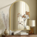 Arched Wall Mirror for Bathroom,Mirrors for Wall,28''x40'',Vanity Mirror for Bedroom Dresser, Entryway, Living Room, Metal Frame (28''x40'',Gold)
