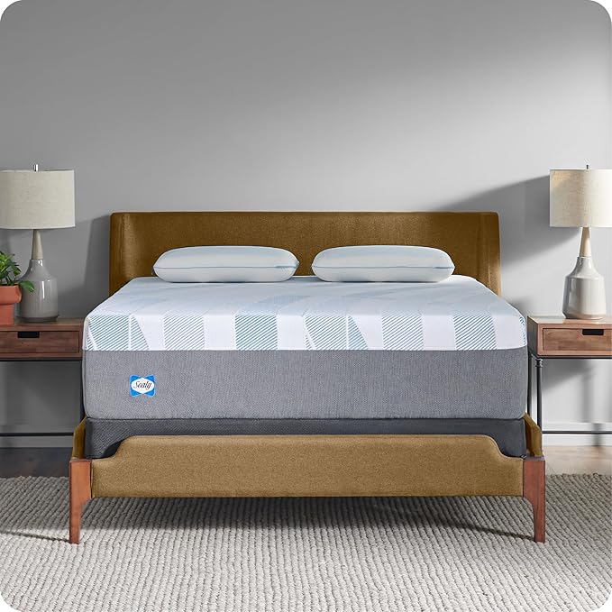 Sealy Dreamlife 14” Foam Mattress-in-a-Box, California King, SealyComfort Gel Memory Foam, SealySupport Transition Foam, Machine Washable Cover
