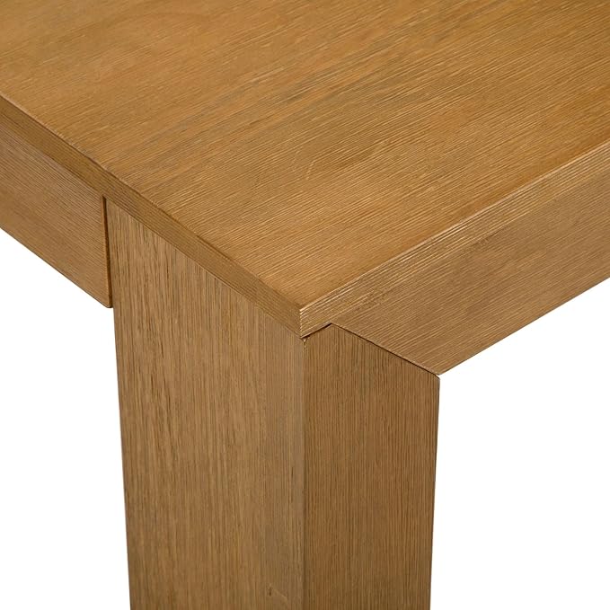 Plank+Beam Modern Rectangular Coffee Table, 48", Medium Sized Coffee Table, Center Tables for Small Spaces, Living Space Medium Tea Table, Pecan Wirebrush