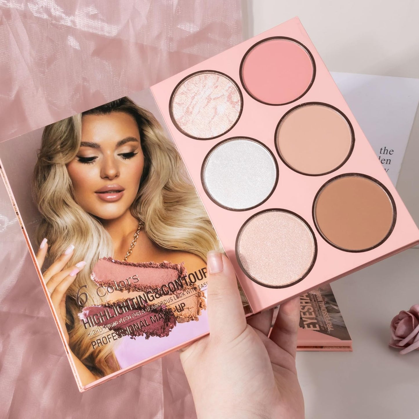 4-Layer Multi - Functional Beauty Book Kit- Style Makeup Palette Ingeniously Combines Eyeshadows, Blushes, Highlighters, Contour Powders In One,Best Choice for A Gift for Women (U150A)