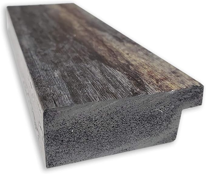 Amanti Art Brown Bathroom Mirror for Over Sink, 27x33 Bark Rustic Char Rectangle Vanity Mirror, Large Country Rustic Frame, Hangs Horizonally and Vertically, Bathroom Wall Decor, Non-Beveled Edge