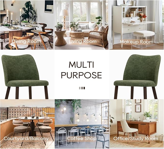 COLAMY 3-Piece Extendable Dining Table Set for 2, 36" Kitchen Round Wood Table with 2 Wooden Dining Room Chairs,Light Brown/Green