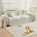 HAOMAIJIA Boho Sofa Covers Couch Covers for 3 Cushion Couch Sofa Pet Friendly Soft Thick Couch Cover for Dogs Washable Sectional Couch Covers L Shape Furniture Protector (Grey, 91"x150")
