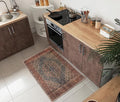 Keen Home Design 2x3 Rug - Machine Washable Entry Rug with Non-Slip Backing, Ideal for Enteryway, Kitchen, Bathroom, Laundry Room - Vintage, Easy Clean, Durable, Low Pile Rug - (2' x 3')