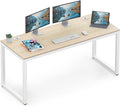 SHW 55-Inch Commercial-Grade Office Computer Desk, Maple