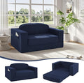 MeMoreCool Transform Your Space – 2-in-1 Corduroy Loveseat & Sleeper, Boneless High-Density Foam Floor Sofa with Removable Washable Cover, Fold-Out Couch for Apartments & Guest Stays