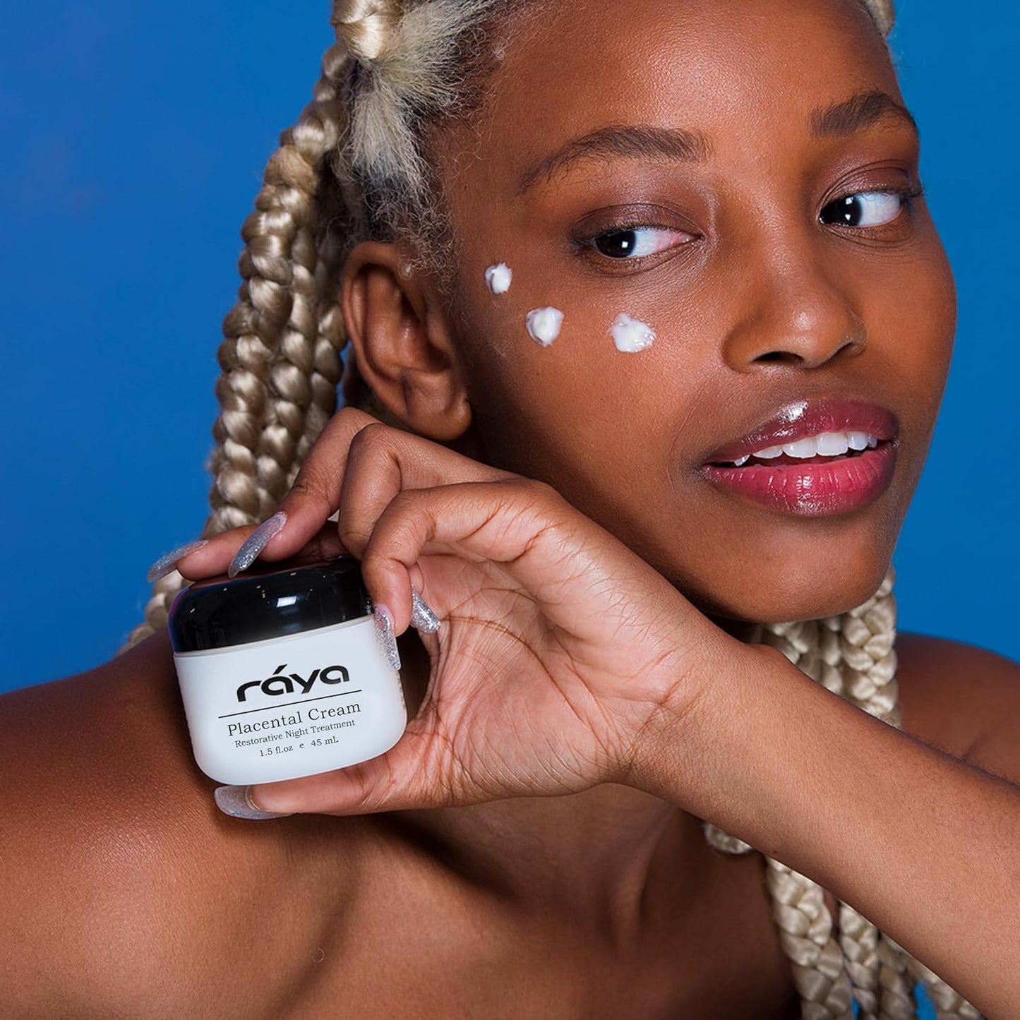 Raya SPA Placental Cream | Restorative Night Cream | Intensive Anti-Aging & Firming Face Moisturizer | Wrinkle Repair Facial Creme for Renewed Tone & Beauty Sleep - Skin Care Essentials