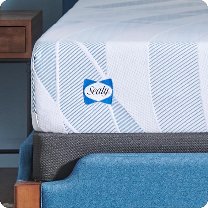 Sealy Dreamlife 10” Foam Mattress-in-a-Box, Queen, SealyComfort Gel Memory Foam, Surface-Guard Technology, 10 Year Limited Warranty, Made in The USA