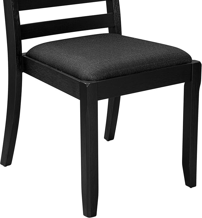 X12X1-006-24 - 13-piece Modern Dining Room Table Set a Rectangular Dining Table and 12 Black Polyester Fabric Stackable Chair, 39x120 Inch, Wire Brushed Black