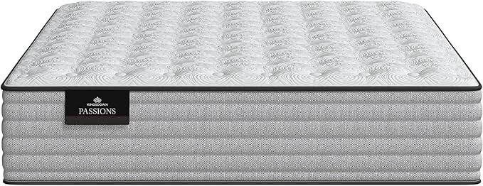 Kingsdown Passions Aspiration 14" Plush Hybrid Mattress, California King, Tan