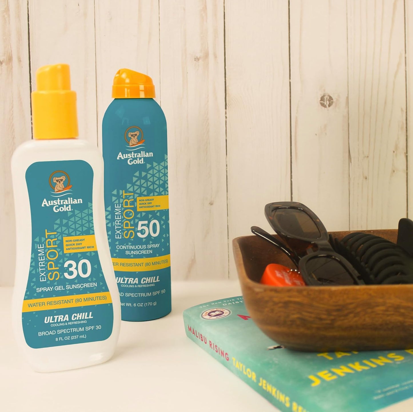 Australian Gold Extreme Continuous Spray Sunscreen SPF 30, Broad Spectrum, Sweat and Water Resistant, Non-Greasy, Oxybenzone Free, Cruelty Free, Sport-New, Coastal Breeze, 6 Ounce