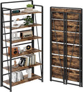 BHG No Assembly Folding Bookshelf for Living Room,Collapsible Book Shelf for Home Office, Portable Bookcase Storage Organizer Rack Shelves