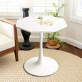 Dining Table for 2-4, 31.5" Kitchen Table Space Saving, Modern Tables for Dining Room, Living Room, Coffee Bar, White