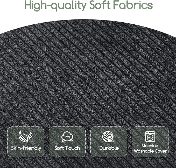 HIGOGOGO Giant Bean Bag Chair Bed for Adults,Convertible Beanbag Folds from Lazy Chair to Floor Mattress Bed,Large Floor Sofa Couch for Adult,Couples,Family,High-Density Foam Filling, Machine Washable