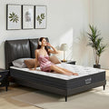Twin Size Mattress, 12 Inch 5-Zone Pocket Spring Hybrid Mattress with Gel Memory Foam for Pressure Relief & Peaceful Sleep, Medium Firm, Mattress in a Box