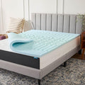 LUCID Gel Infused Memory Foam Mattress Topper – 2 Inch Mattress Topper – 5 Comfort Zones Relieve Pressure – CertiPUR-US Certified Foam - California King