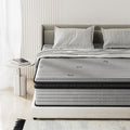 King Mattress 12inch in a Box, Memory Foam Hybrid Mattress with Pocket Springs and Zoned Support for Back & Lumbar Pressure Relief, Motion Isolation and Edge Support -CertiPUR-US(12 Inch,King)