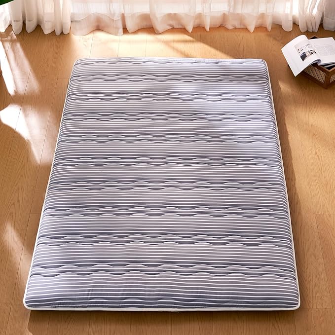 Premium Foam Japanese Floor Mattress Futon Mattress,100% High Density Comfortable Foam,Thicken Tatami Mat Sleeping Pad,Portable Kids Adults Sleeping Mats for Guest Room, Dormitory