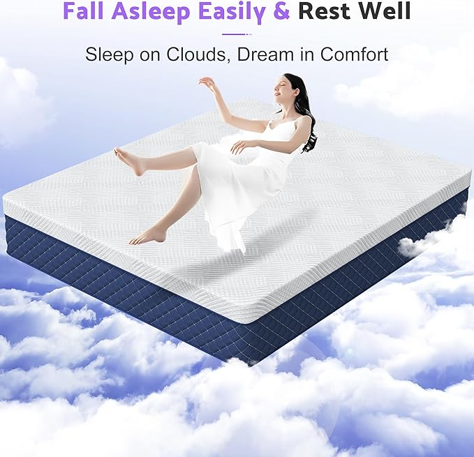 King Mattresses, 12 Inch Hybrid King Mattress in a Box, Memory Foam and Individual Pocket Spring Breathable Comfort for Sleep Supportive and Pressure Relief, CertiPUR-US, 80"*76"*12"