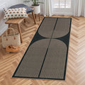 Lahome Modern Rainbow Hallway Runner Rug, 2x6 Washable Easy Jute Rugs for Entryway Kitchen Farmhouse Indoor Outdoor Carpet, Non Slip Runner for Porch Bedroom Laundry Front Door