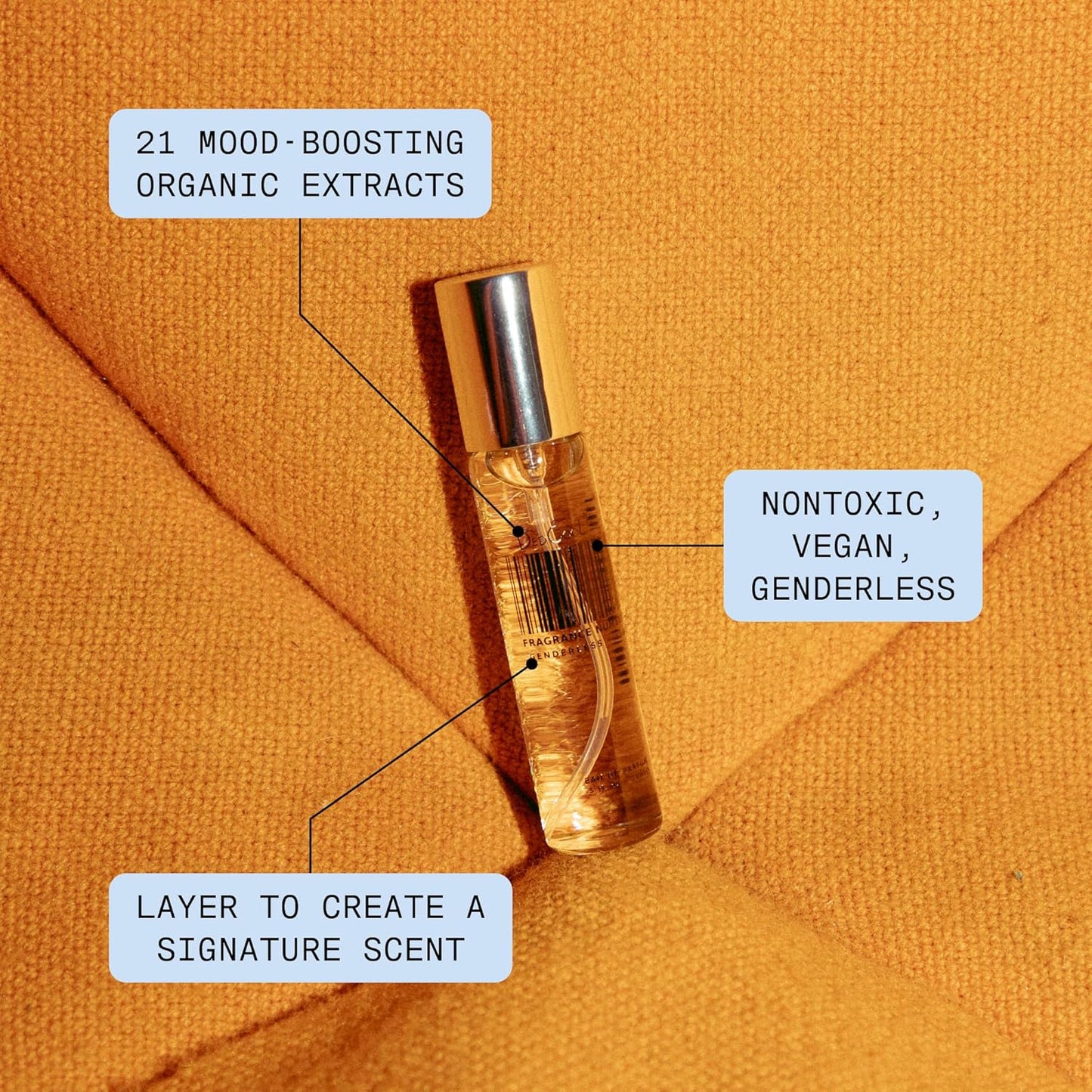 DedCool Eau de Parfum (Sunlit Blooms- 0.5 fl oz) with Notes of Orange Blossom, White Floral, Salty Vanilla, Perfume for Men & Women, Long Lasting, Luxury Fragrance, Non-Toxic, Vegan, Fragrance For All